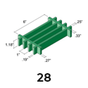 Molded Grating 1.18in thick 6x1 mesh