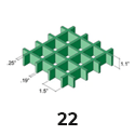 Molded Grating 1.1in thick 1.5x1.5 mesh