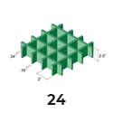 Molded Grating 2.0in thick 2x2 mesh